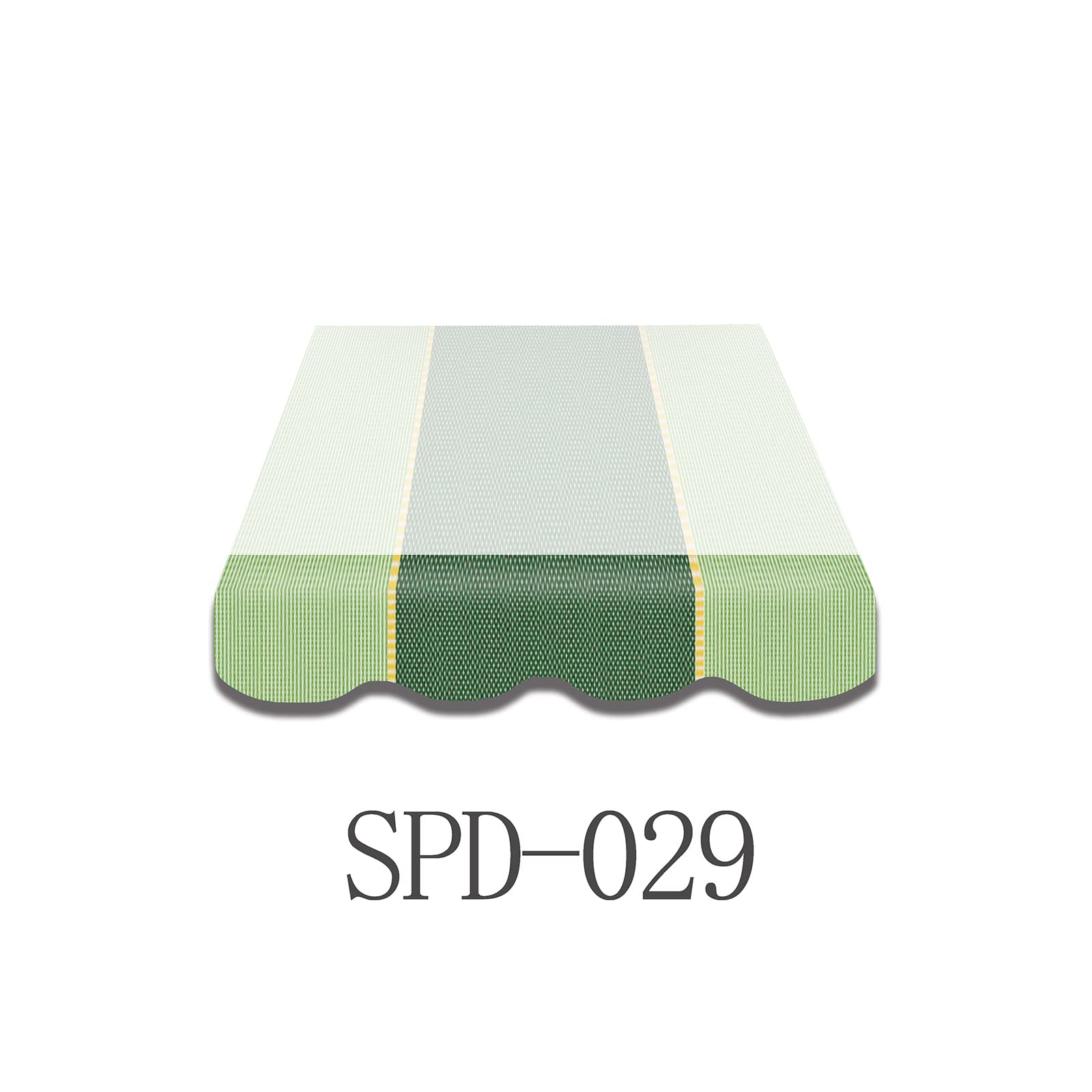 Leudus Markisen Volant Markisenbespannung Sonnenschutz Ersatzstoffe 2.81m*23cm SPD029 Sonnenmarkise fertig genäht