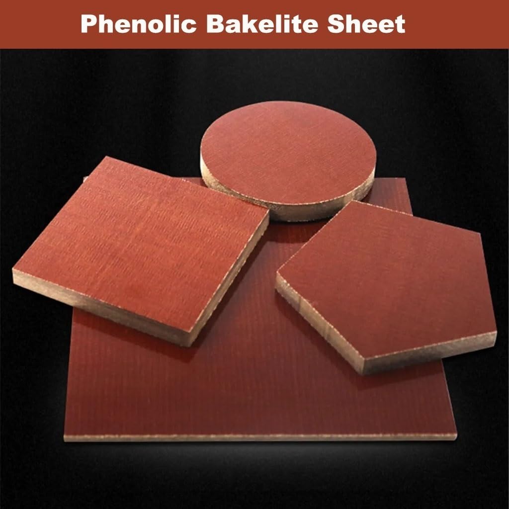 Phenolharzplatte, Elektroplatte aus Bakelit-Phenolharz, 100 x 100 mm, 2–15 mm dick(3x100x100mm)
