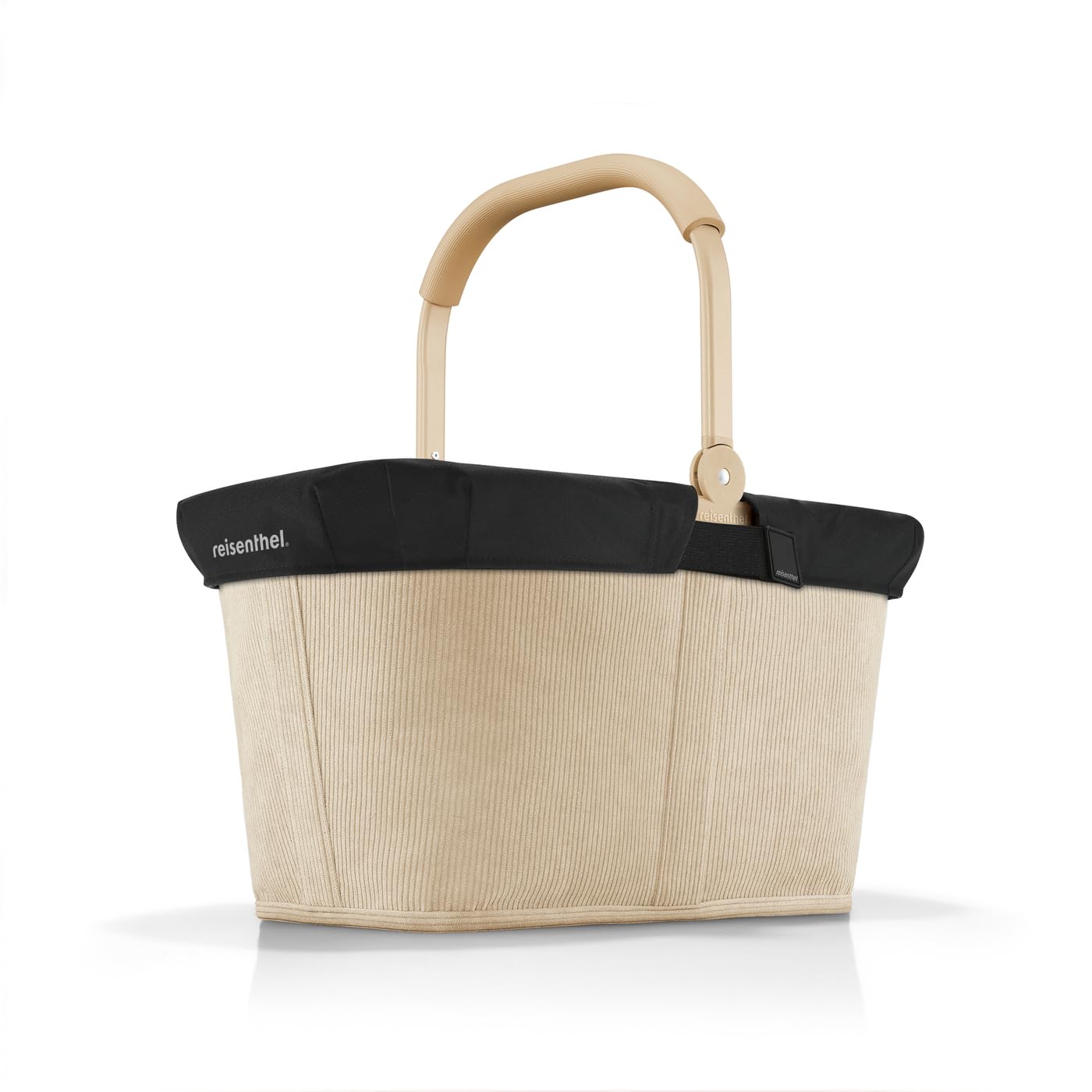 Reisenthel Juego de carrybag de cuerda matcha con cubierta negra, cesta de la compra estable con práctico bolsillo interior, diseño elegante e impermeable