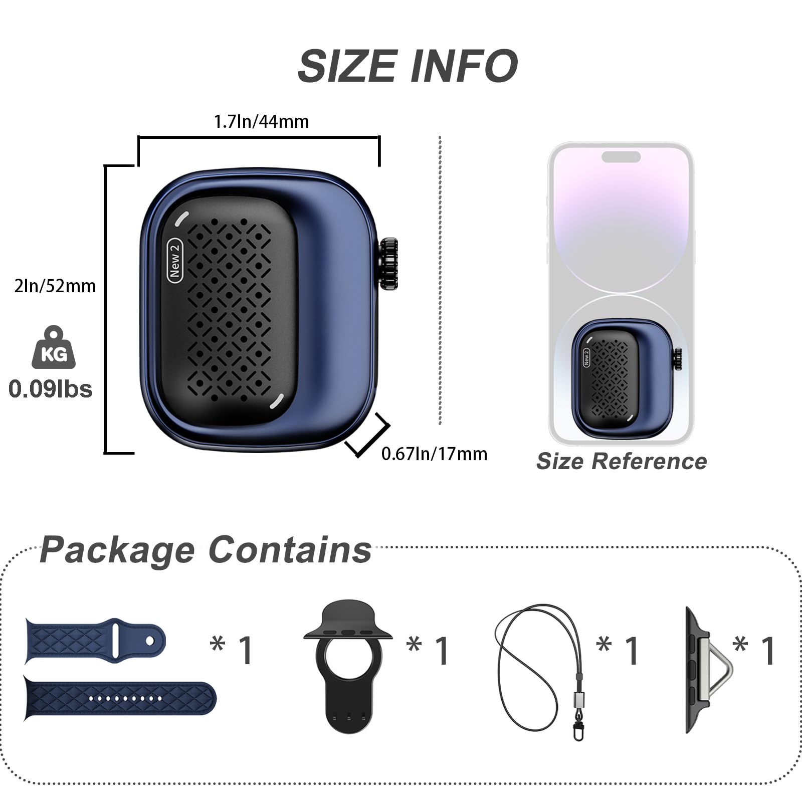 SBUSFGT Altoparlante Bluetooth indossabile, impermeabile IP69, a clip, 3 modi indossabili, ultraleggero, antipolvere, resistente alle alte temperature, per escursioni, nuoto, doccia, attività