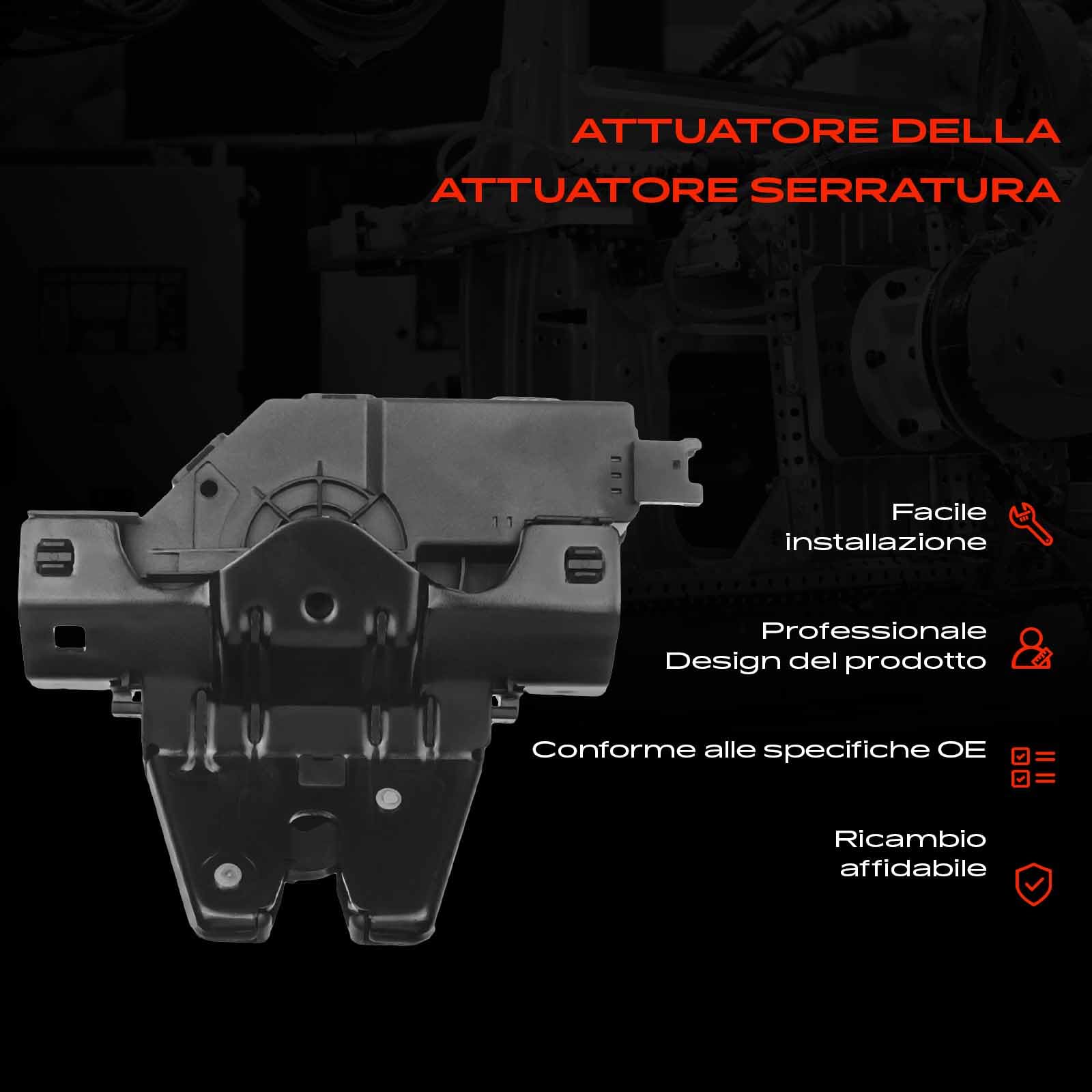 Frankberg Serratura del portellone posteriore 51247840617 | Compatibile con: Serie 6 Cabrio E64, Serie 1 Cabrio E88, Serie 3 Cabrio E46, Serie 3 Coupé E46, Serie 1 E81, Serie 3 E46
