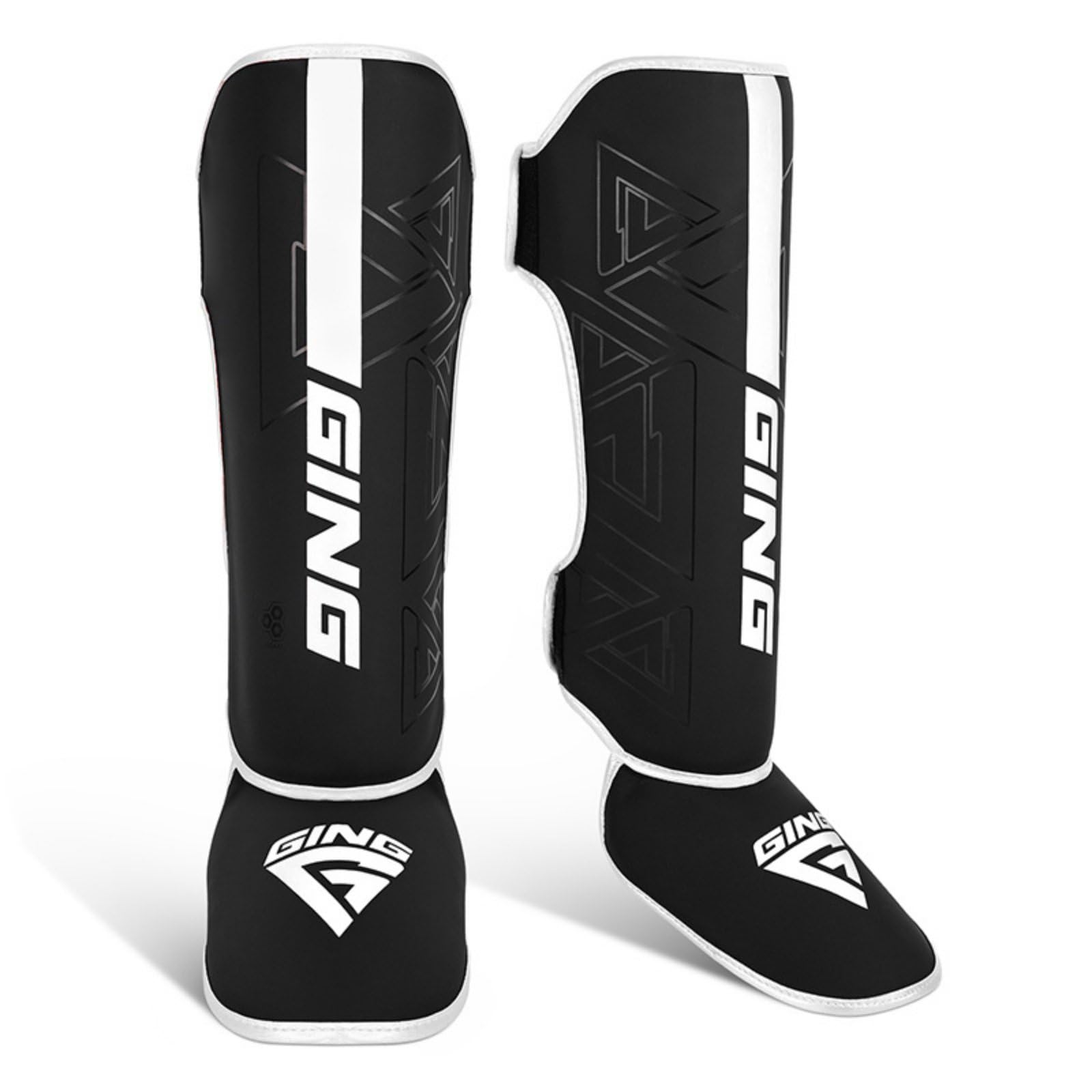 Gralara Parastinchi da Muay Thai Copertura Completa Paratibie Muay Thai Chiusura a Strappo Paratibie Kickboxing per Adulti, Bambini, Combattimento, Palestra
