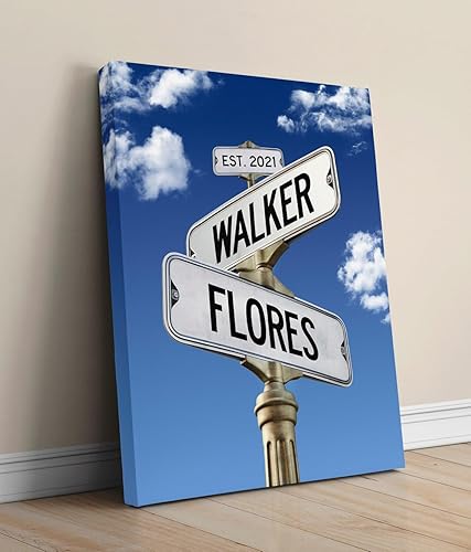 Miniatura 3 de Regalos personalizados para pareja para ella, impresión personalizada de letrero de calle, regalo para aniversario, boda, regalo para cumpleaños, el