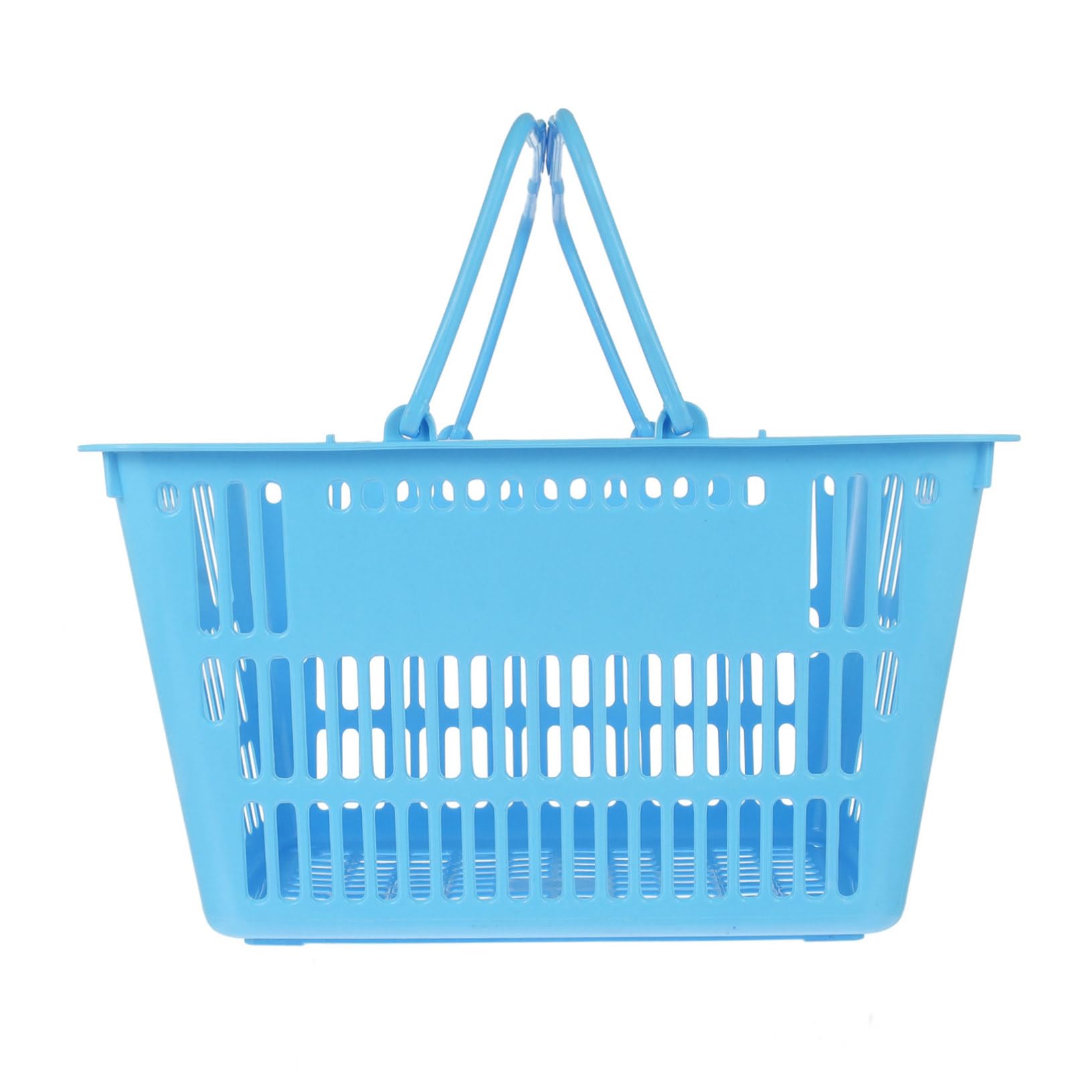 Outanaya Cesta de Almacenamiento de Plástico Resistente con Asas Portátiles para Organizar Artículos y Compras Hogar o Supermercado