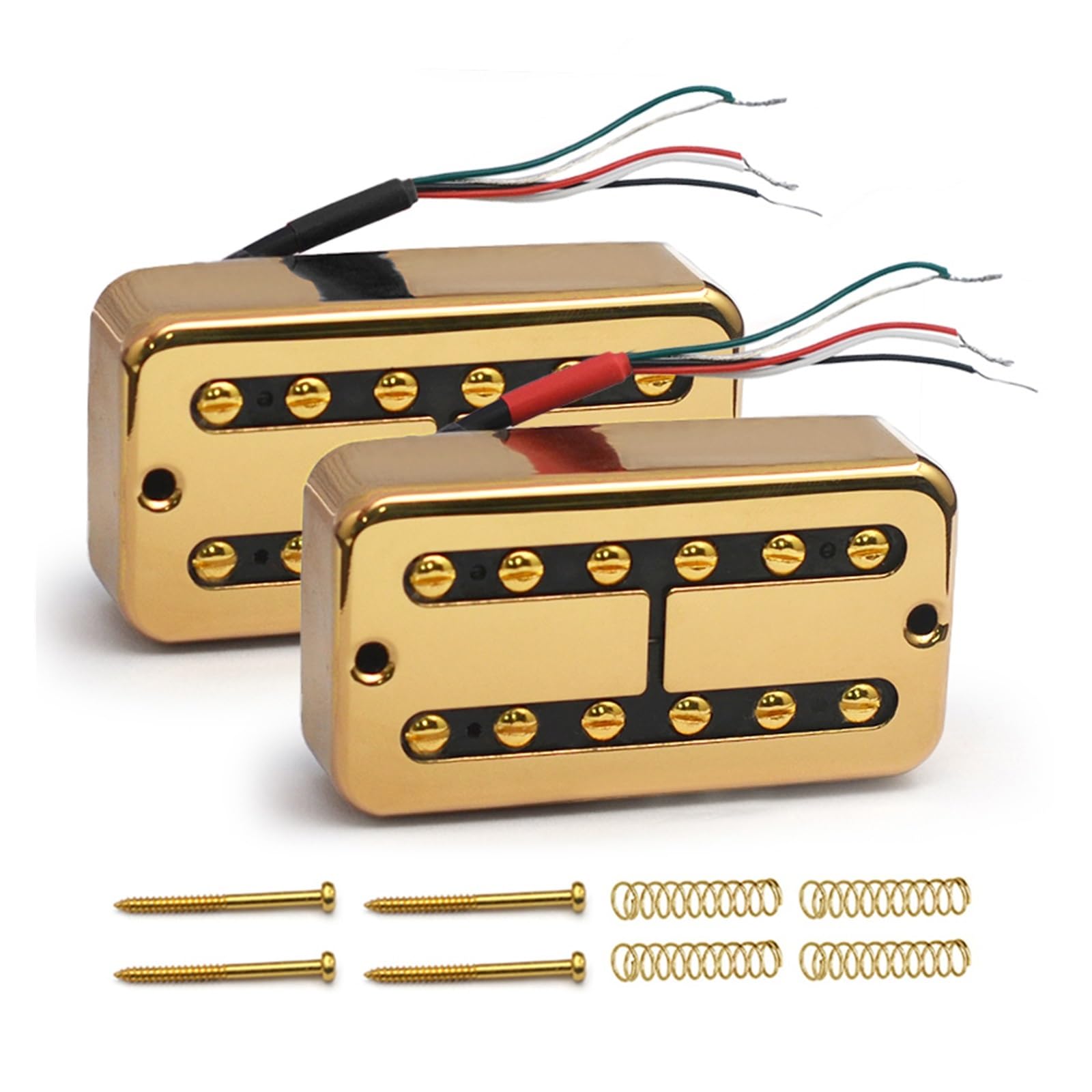Juego de pastillas Humbucker estilo EFT for guitarra eléctrica, mástil 7,5 K/puente 8,6 K, división de bobina, Alnico 5