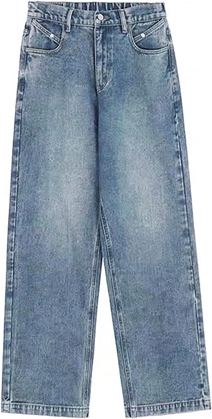 Xineicy Women's Jeans Wide Leg Baggy Jeans Low Waist Y2K Loose Boyfriends Denim Pants Vintage Streetwear - Image 4