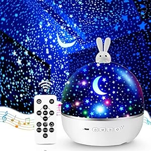 One Fire Night Light Kids, Bluetooth Star Projector Sensory Lights, 8 Films 96 Lighting Modes Baby Night Light Projector…