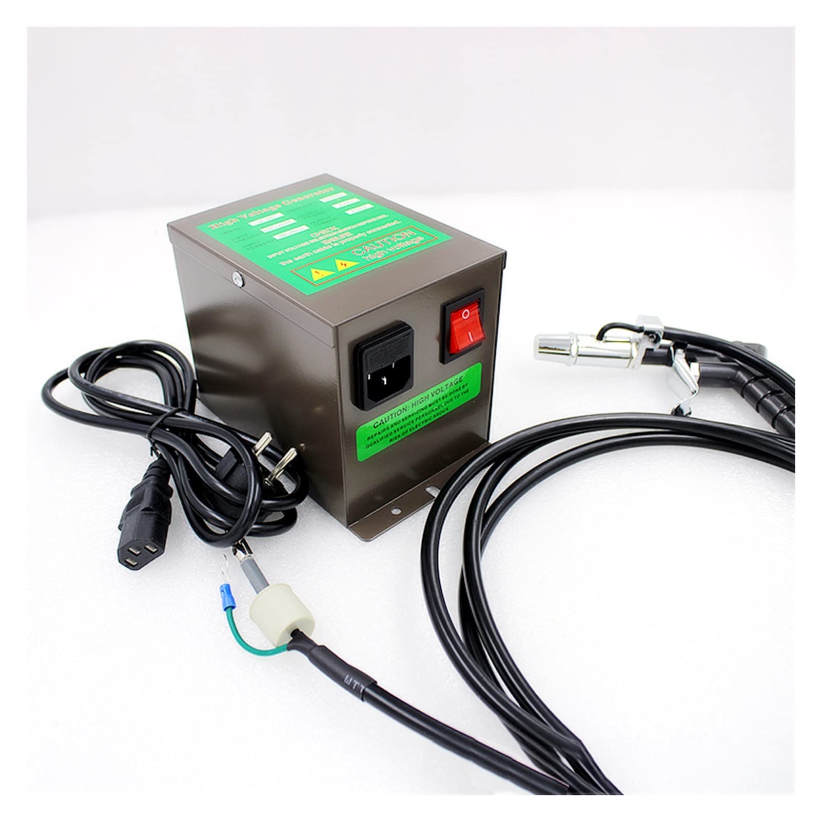 Pistola de aire comprimido antiestático ionizante electrostática con generador alto voltaje
