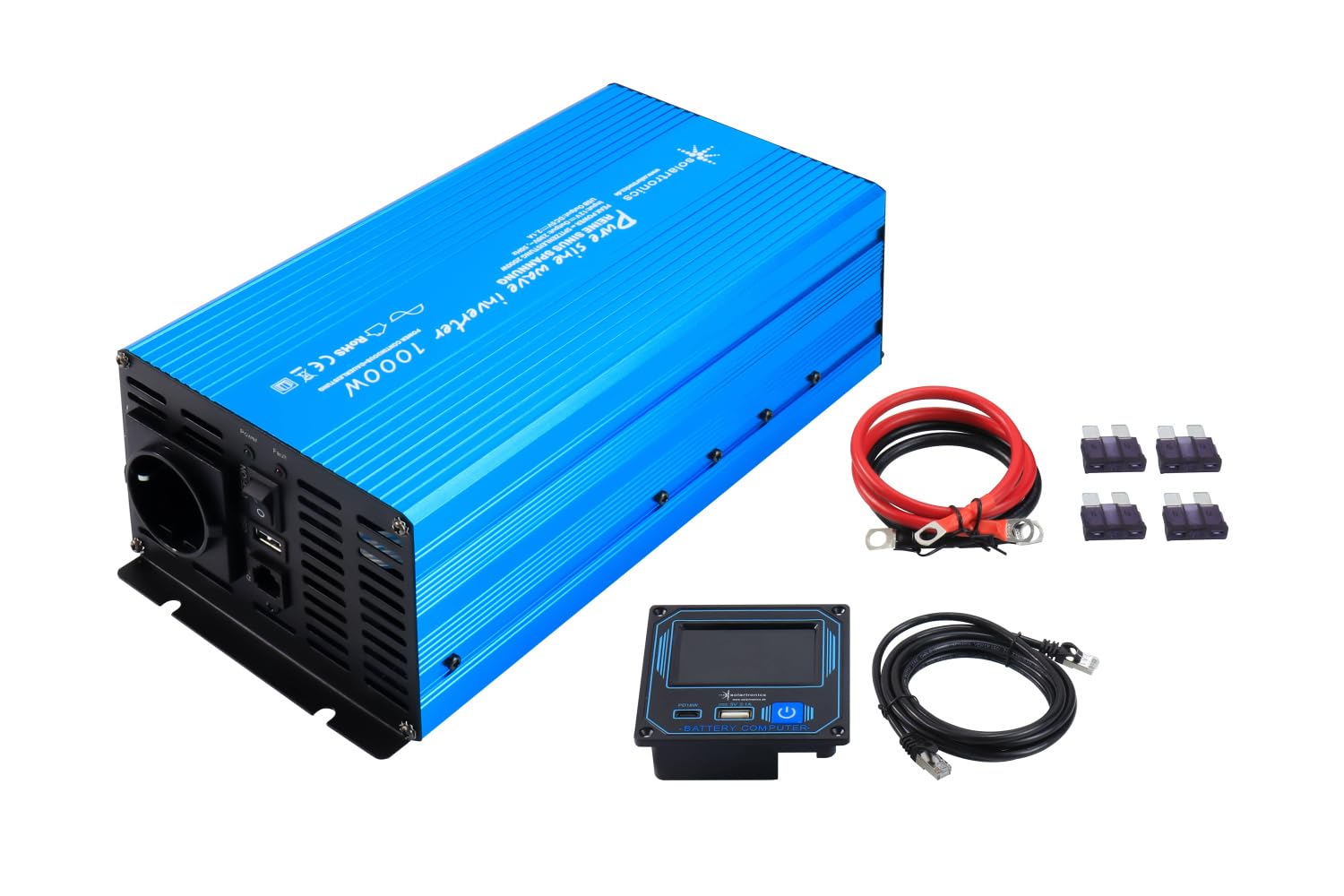 Solartronics TS1000 przetwornica napięcia 12 V 230 V 1000/2000 W czysty sinusoidalny falownik solarny 12 V na 220 V konwerter falownika z pilotem zdalnego sterowania