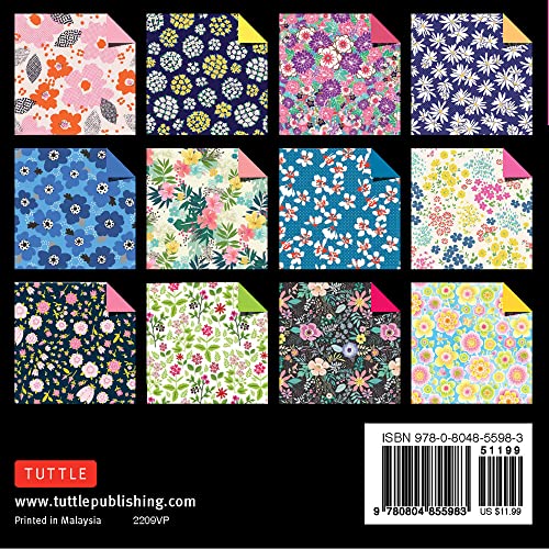 Origami Paper 500 Sheets Flower Patterns 4 (10 CM): Tuttle Origami Paper: Double-Sided Origami Sheet