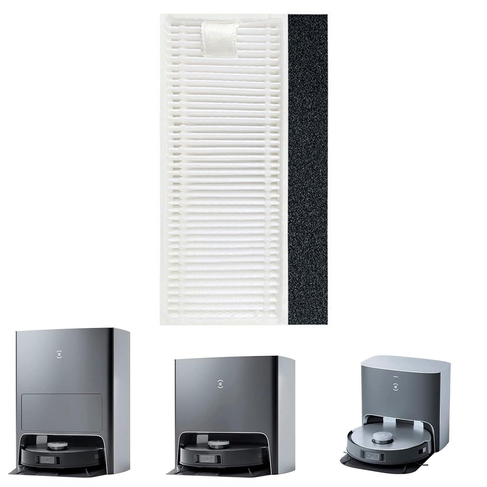 For Thamtu Robot Vacuum Cleaner HEPA Filters Replacement Parts Spare Part Vacuum Cleaner Accessories 6Pieces Thamtu Robot Vacuum Filter Replacement HEPA Filter And Sponge Set