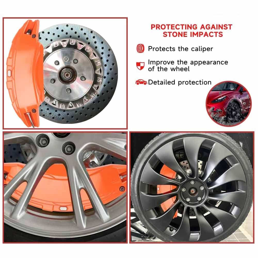 4 Pezzi Copripinze Freno Lega di Alluminio Adatti per Mercedes A Class W177 5-Doors Hatchback 2018-, Accessori Sistema Frenante Sportivo Protezione Pinze,E