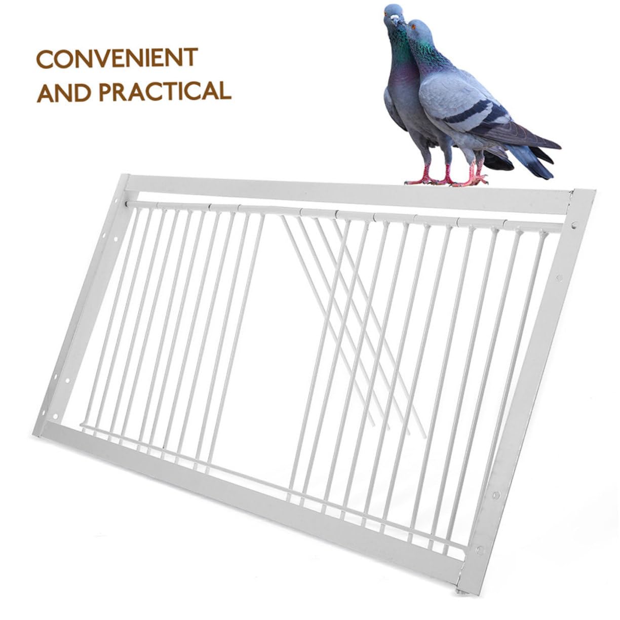 SUPVOX Puertas para Jaulas de Palomas Reforzadas 50 Cm Puerta de Hierro para Caseta de Paloma Suministros para Jaulas de Pájaros en Granjas y Patios para Aves de Corral