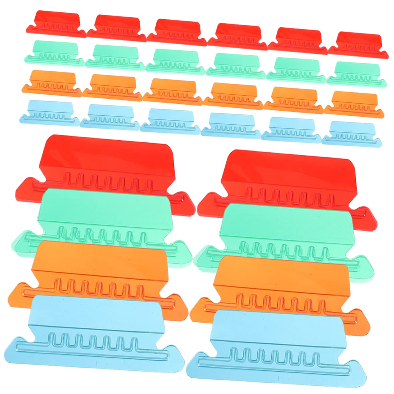 OSALADI 4 Set Etichette Trasparenti Per Sospese Inserti Colorati Arancione Per Archiviazione Documenti Ufficio Scuola Organizzazione Facile E Resistente 40 Pezzi * 4