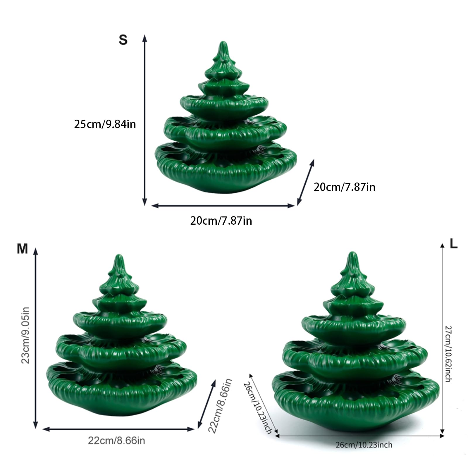 Bandeja para Servir de Resina con temática navideña para Huevos y refrigerios del Forma de árbol de Navidad Solución de Adorno de Cocina fácil de Limpiar Bandeja para Servir para árbol de