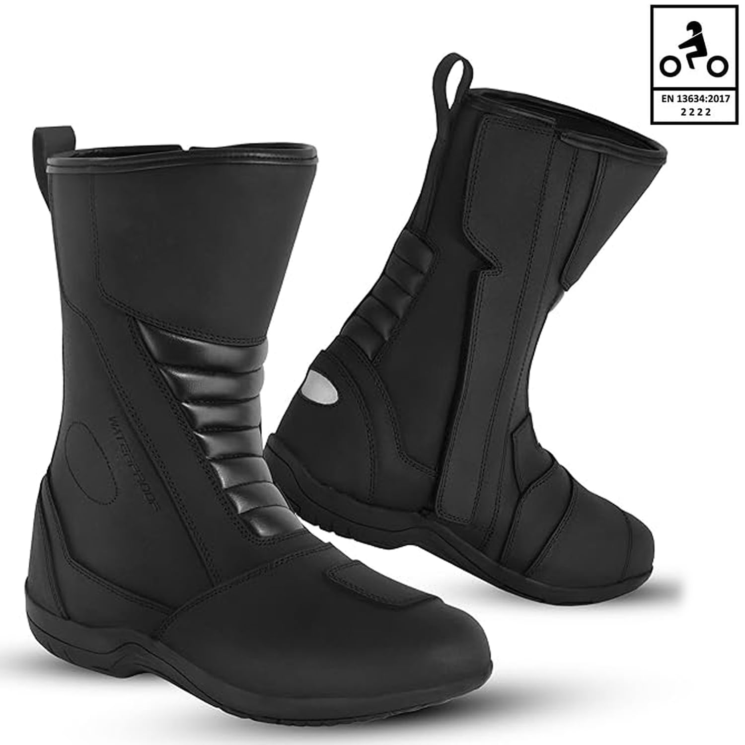 Chaussures de moto pour homme, chaussures de rue renforcées, protection contre les chocs, semelle antidérapante