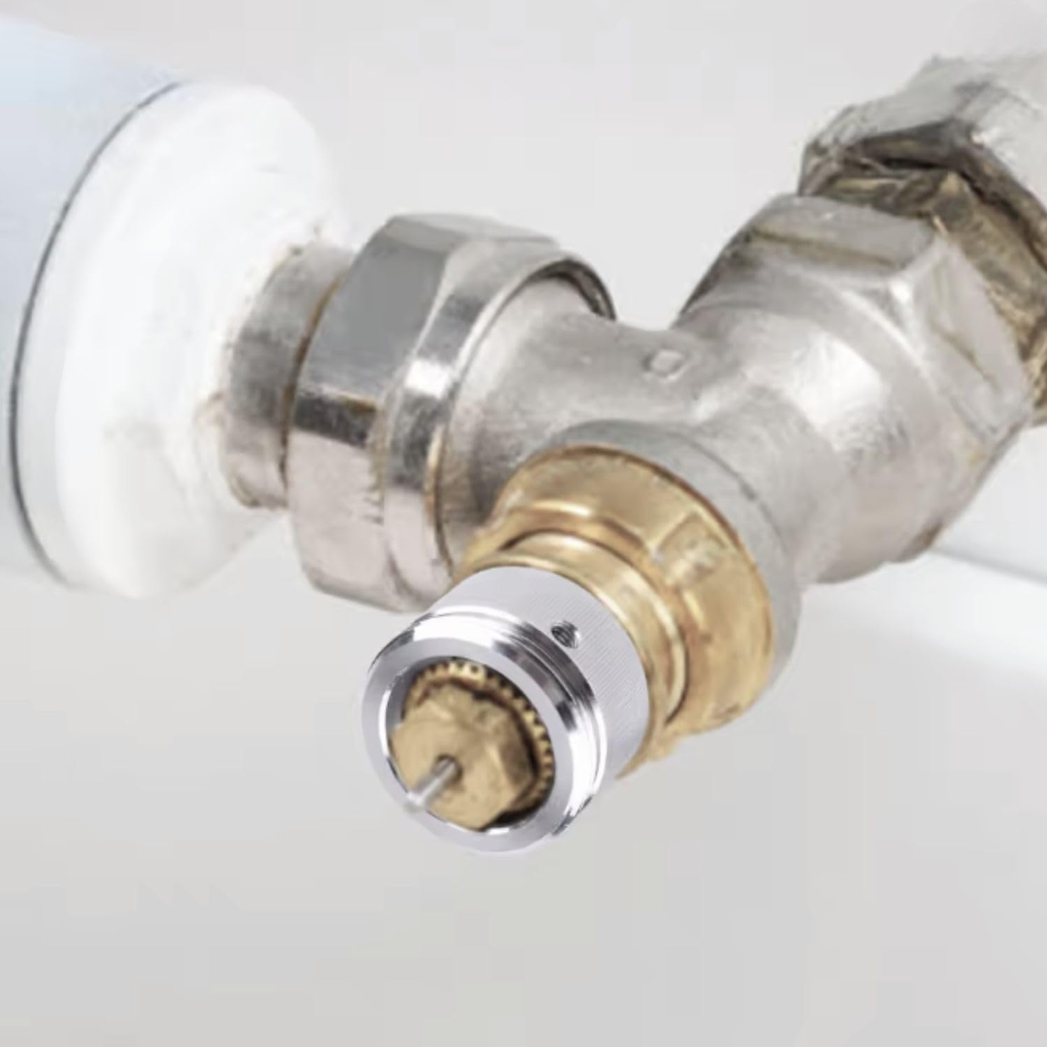 2 Adattatori Per Valvola Termosifone In Acciaio Inox - M30 X 1.5, Compatibili RA RAV RAVL