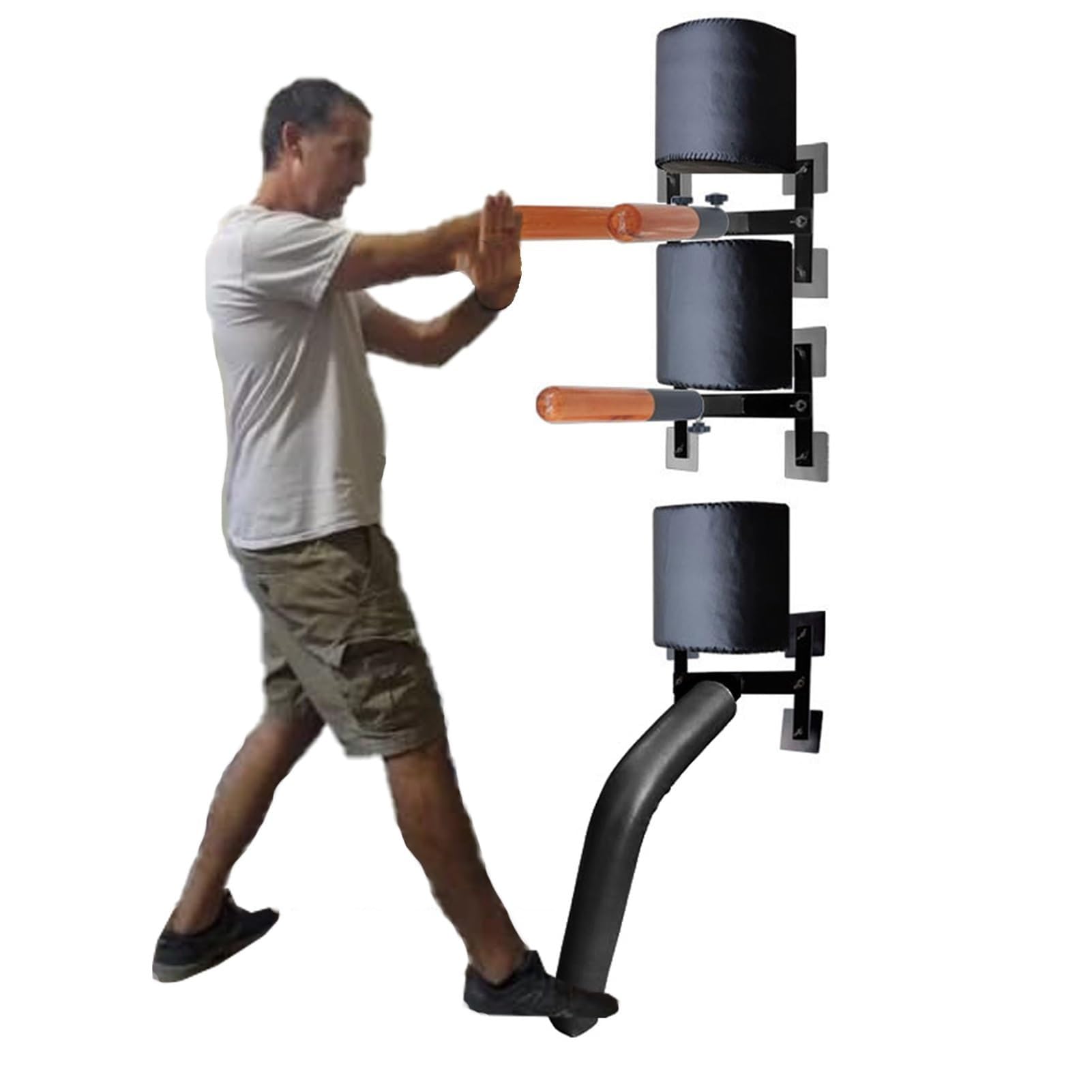 Mannequin Wing Chun Portable – Ventouse, Hauteur Réglable, Cible En Cuir PU, Polyvalent – Taekwondo, Karaté, Boxe