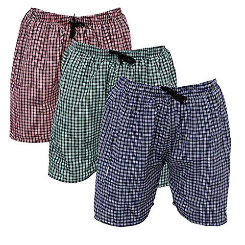 digital shopee Men's Cotton Checkered Boxers Pack of 3-picture-23