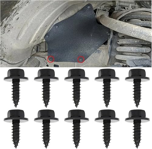 10 pernos de revestimiento de guardabarros delanteros de automóvil, cubierta de parachoques automático, protección contra salpicaduras, tornillos de