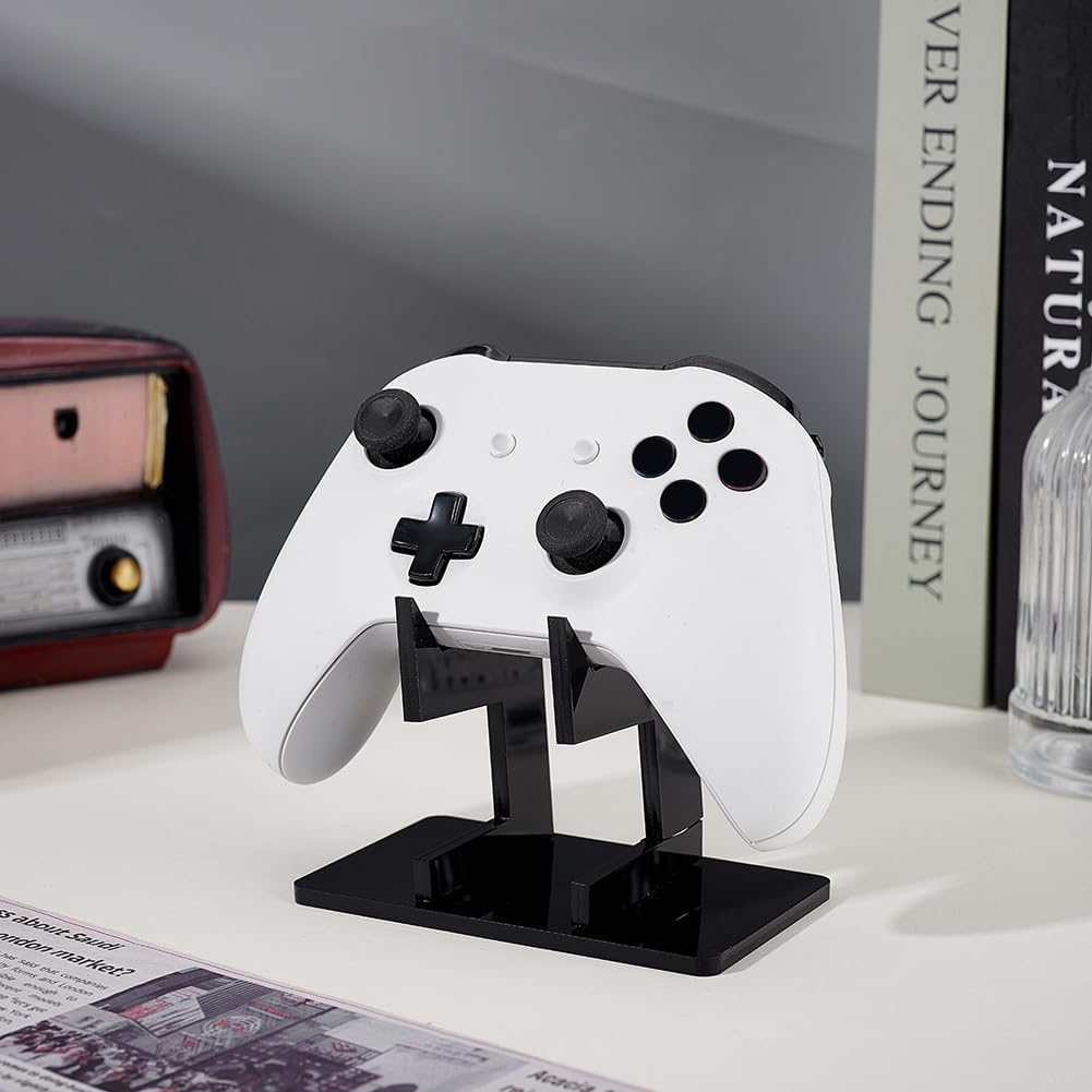 AHANDMAKER 1 Tier Controller Holder Headset Stand Acrylic Organizer for Pro Controllers Display and Organization Universal Gaming Setup Essentials Game Room Accessories - Image 4