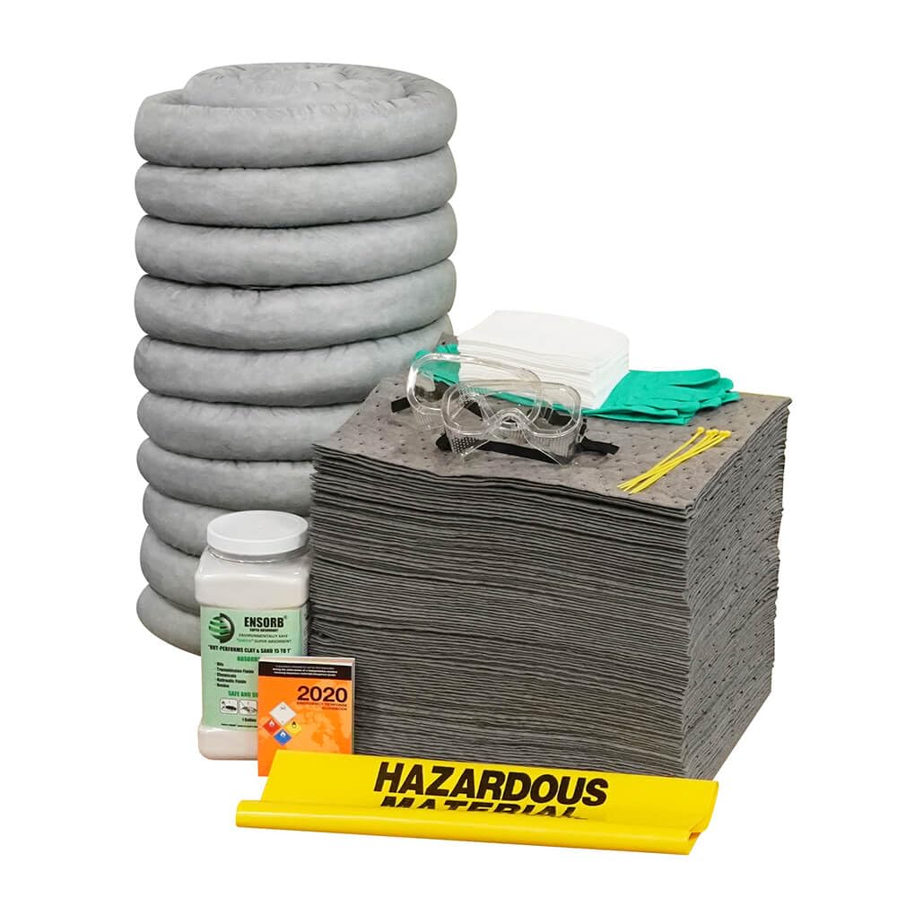 ENPAC 95-Gallon Wheeled Poly SpillPack Spill Kit Refill, Universal/Aggressive/Oil-Only Absorbents, Drum Not Included (Universal)