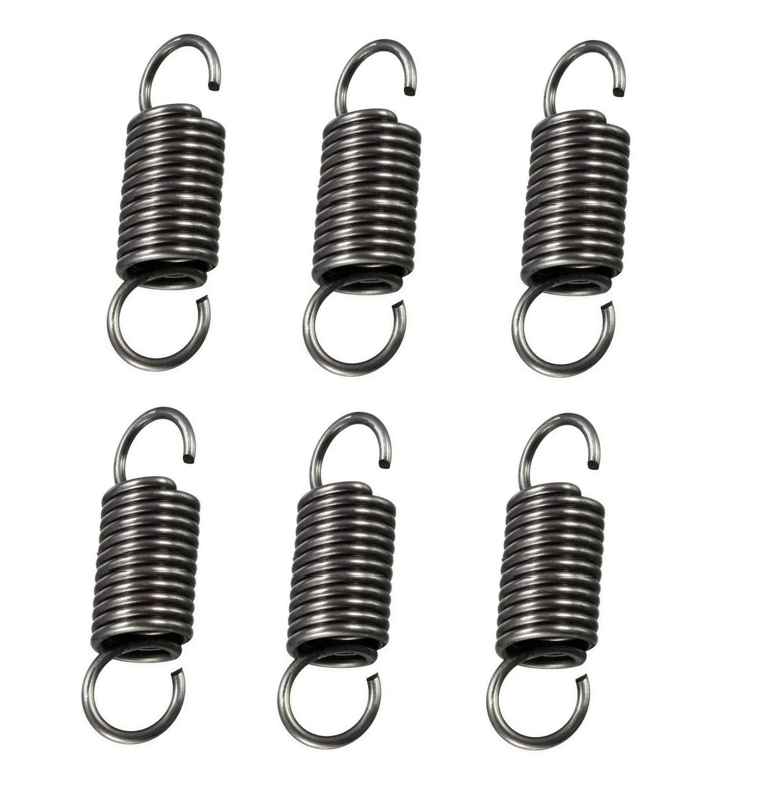 Generisch Spannfeder – Zugfeder Mit Haken, 110 Mm, 1,6 Mm Draht, 12 Mm Außen-Ø, 2 Stück, Max. 6,4 Kg Zugkraft