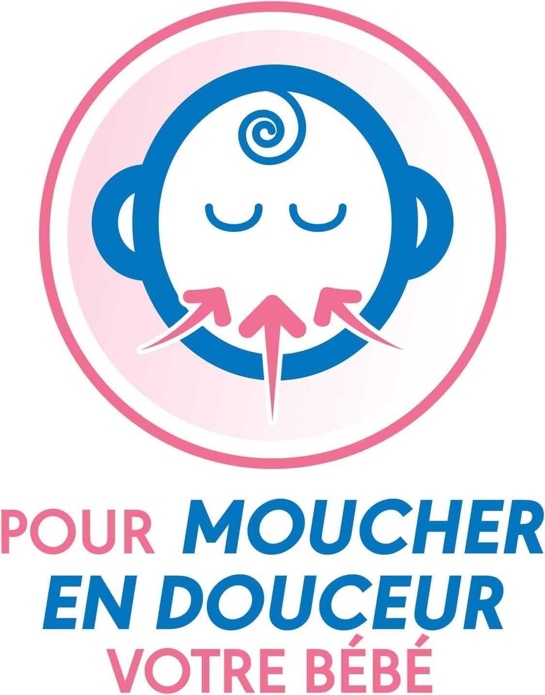 PRORHINEL - Kit Mouche Bébé Manuel + 3 x 20 Embouts Jetables Souples - Lavage Nez Bouché, Nez Qui Coule - Doux & Hygiénique - Facile À Utiliser - Dès La Naissance - Fabriqué En France