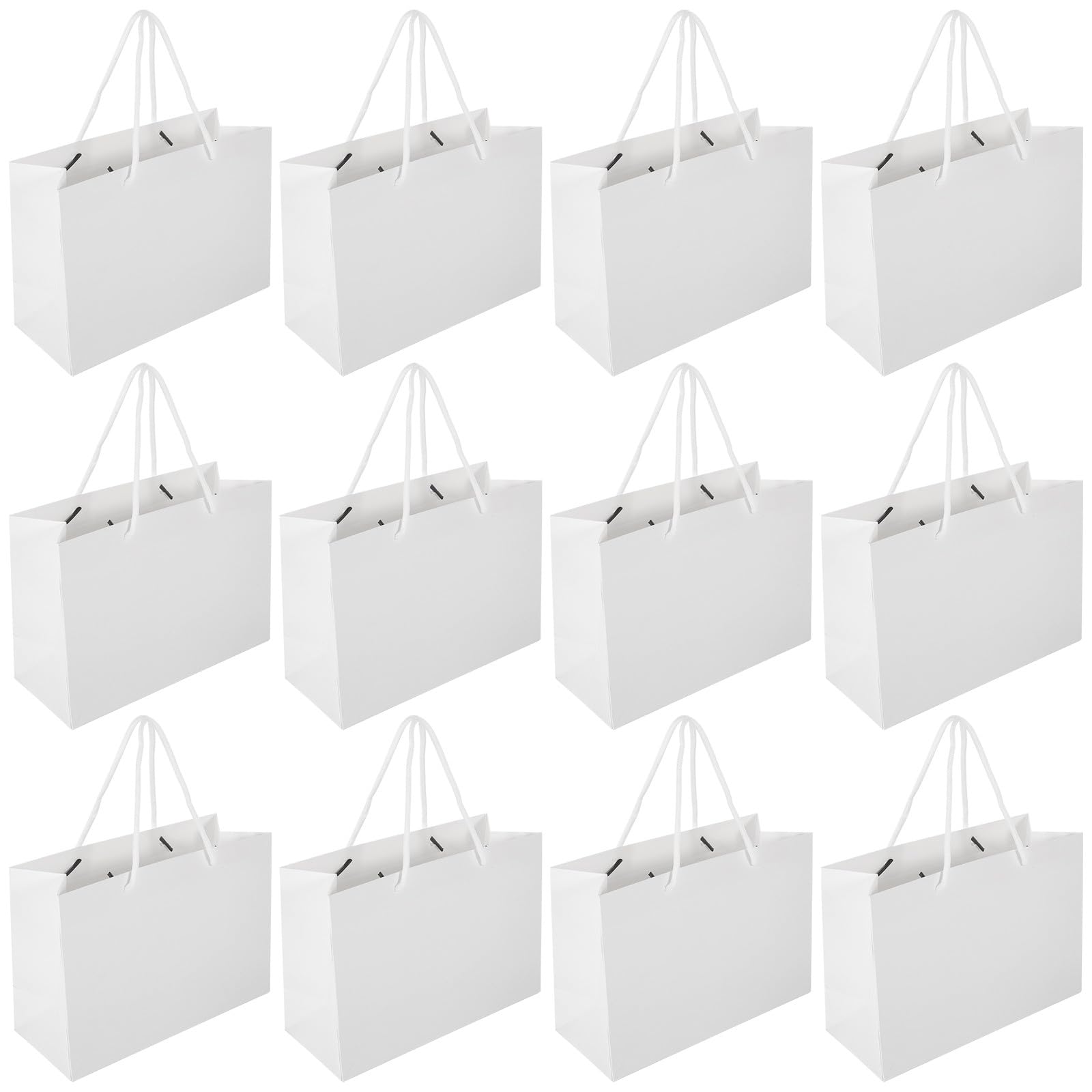 STOBAZA 20 Bolsas de Obsequio de Papel y Algodón Reutilizables y Ligeras para Dulces y Galletas en Fiestas de Cumpleaños y Bodas
