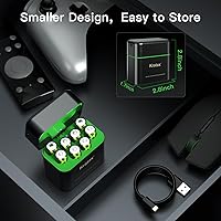 Vista 7 de Kratax 3700mWh AA Rechargeable Lithium Batteries with Charger, 8 Pack high Capacity Double A li-ion Batteries 1.5v, Long Lasting, Charging Storage