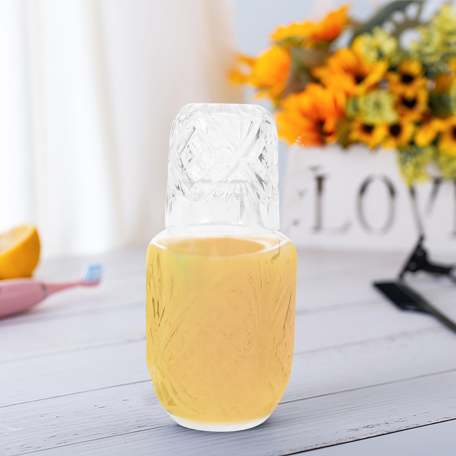 SOIMISS Juego de Vasos para Cócteles Creativos de Plástico Transparente, Taza de Bar Multifuncional para Té y Leche, Diseño Moderno para Uso en Hogar y Restaurante, Set Individual de Bebida Decorativa