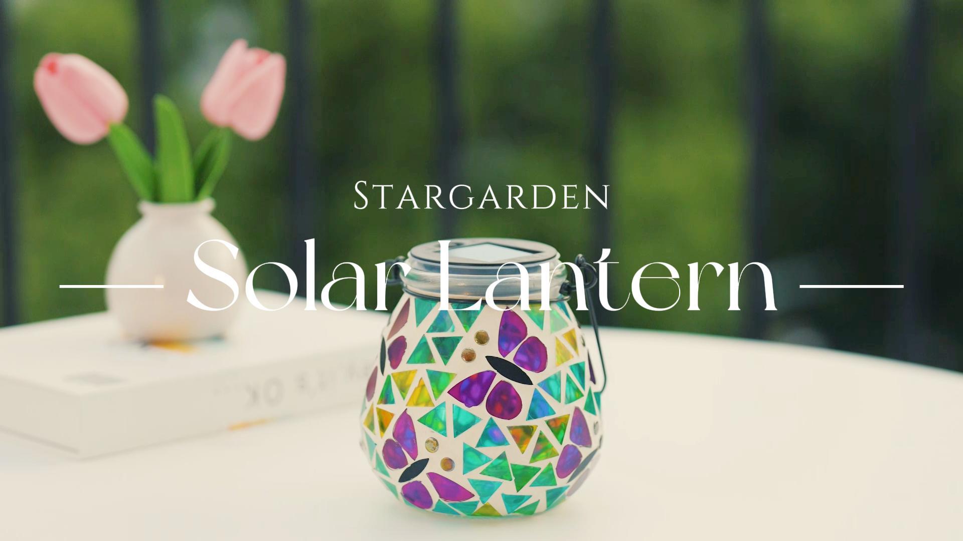 Patio Porch Decor Solar Light Stargarden Solar Outdoor Floor Lamp With ...