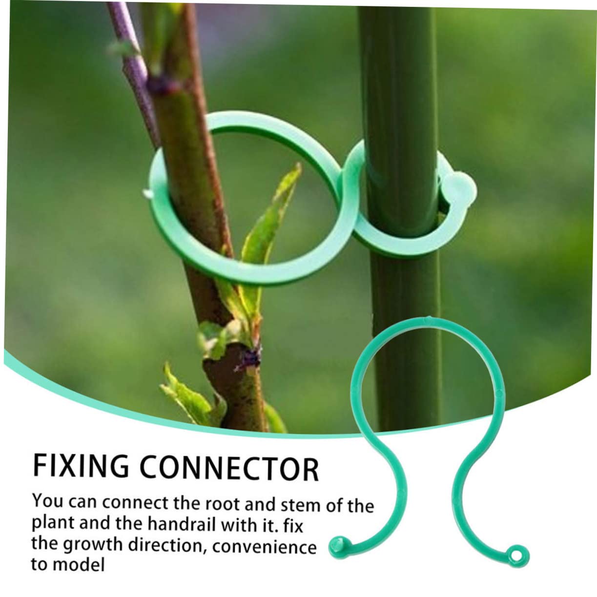 Kisangel 400pièces Clips De Fixation pour Plantes Supports Jardin Multifonctionnels pour Tiges De Tomates Concombres Et Vignes Accessoires De Jardinage Résistants pour Croissance