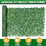Artificial Ivy Fence Screening, 3m x 1m Artificial Hedge Screening, Privacy Fence Screen Artificial Hedge Roll, Artificial Trellis Screening with 100 Zip Ties for Garden Balcony Outdoor Decor - Image 3