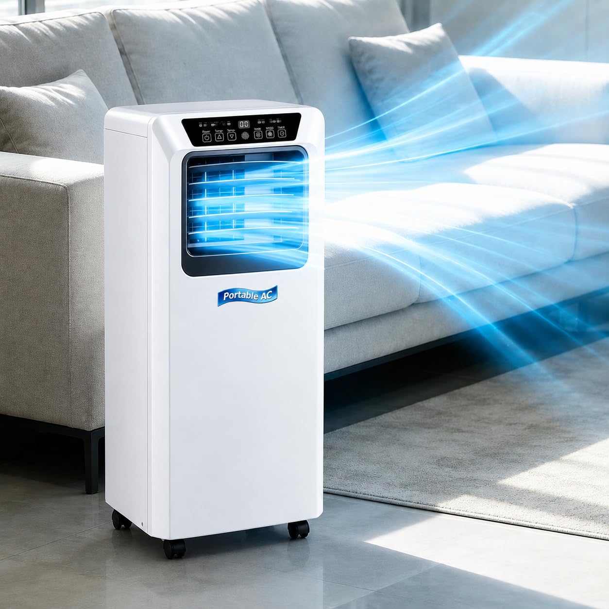 Portable Air Conditioner, 7000/9000 BTU, Cools up to 20 M² (9000BTU)