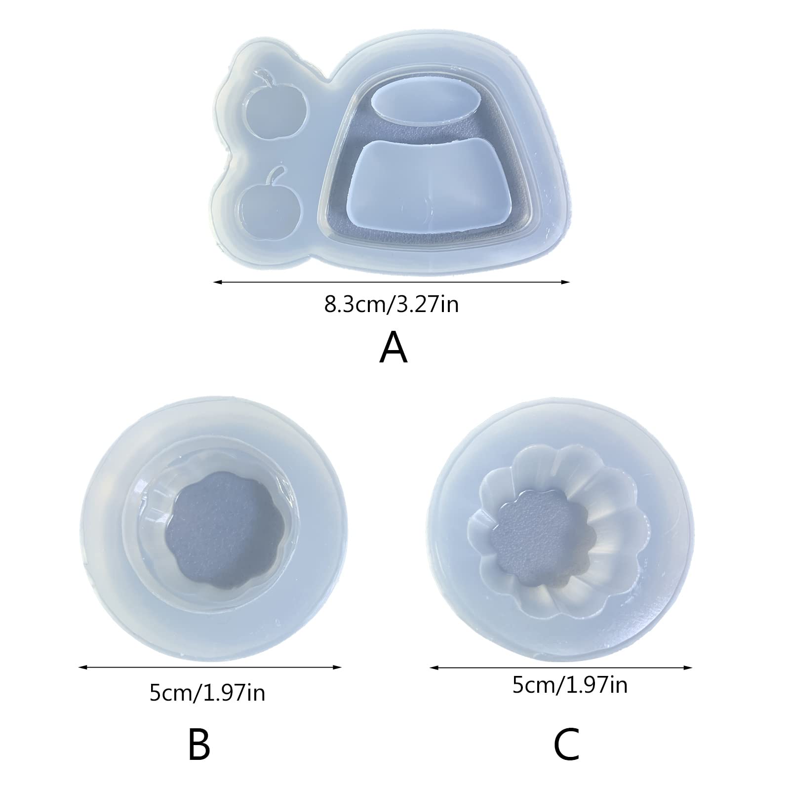 Ornamento Silicone Epoxy Mold Keychain Ciondolo Gioielli Crafting per San Valentino