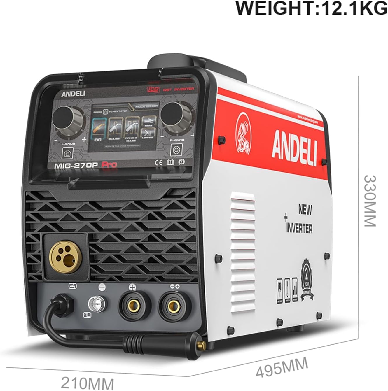 Compact ANDELI MIG-270P PRO Inverter Welder