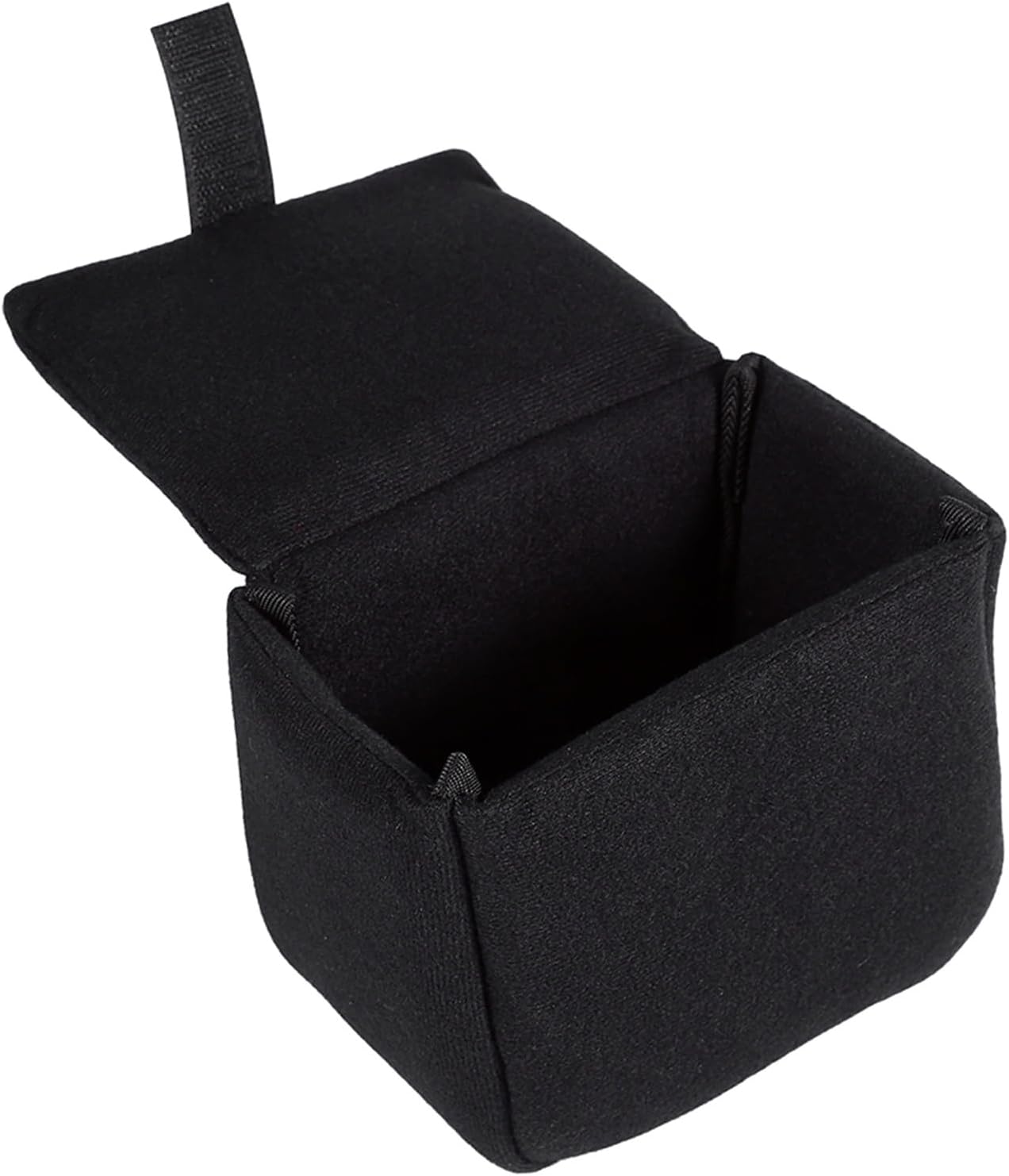DSLR Camera Bag Insert 15x10x12cm Shockproof Velvet Liner for Backpack Messenger Bag Travel, Adjustable Dividers with Non Slip Base for Men Women Photographer Gear Accessories Blac