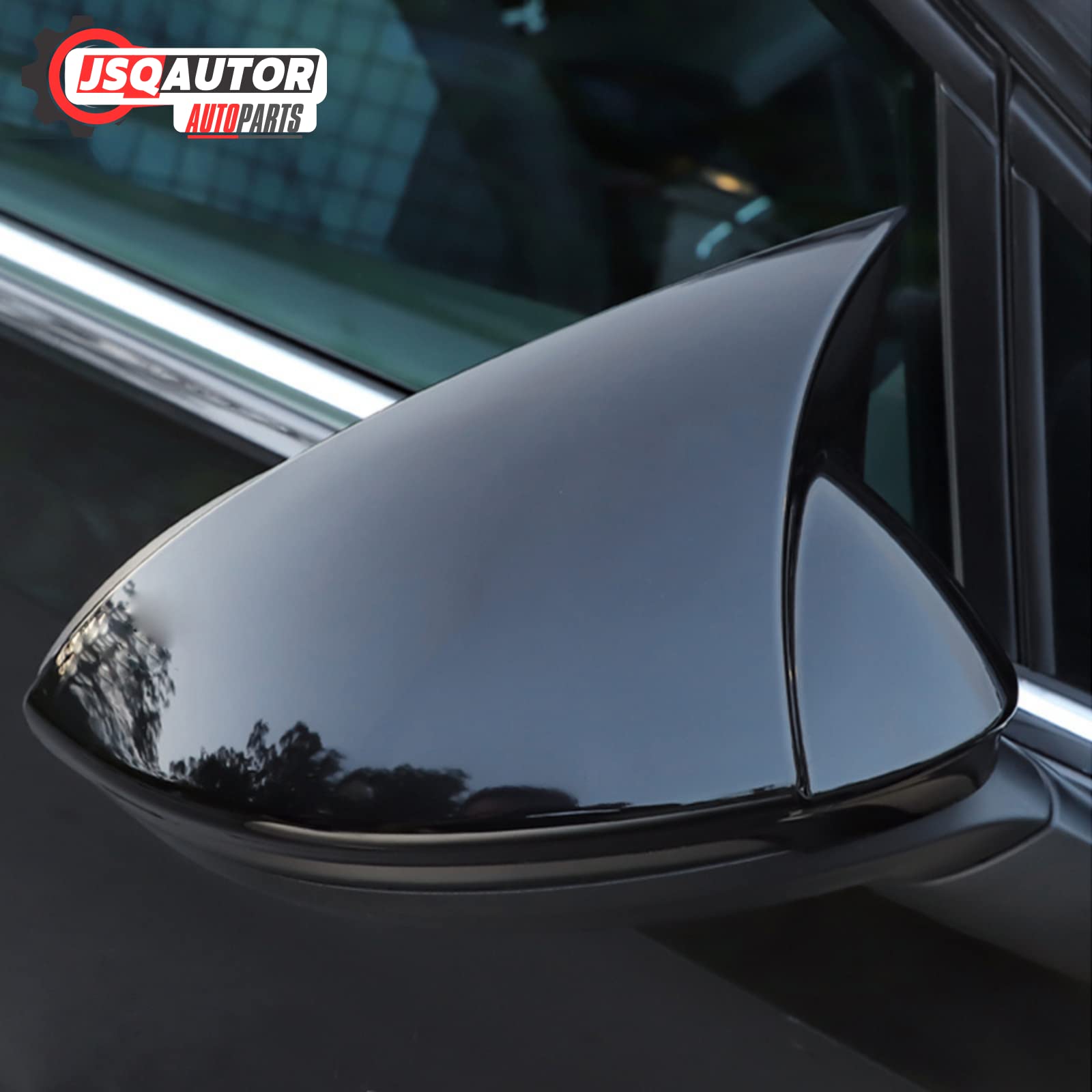 Sportowe nakładki na lusterka, błyszczące, czarne, kompatybilne z 2013-2017 VW Golf VII 7 Variant i 7.5 GTI GTD R/Golf Alltrack, do modeli Touran II Tuning, akcesoria samochodowe zewnętrzne