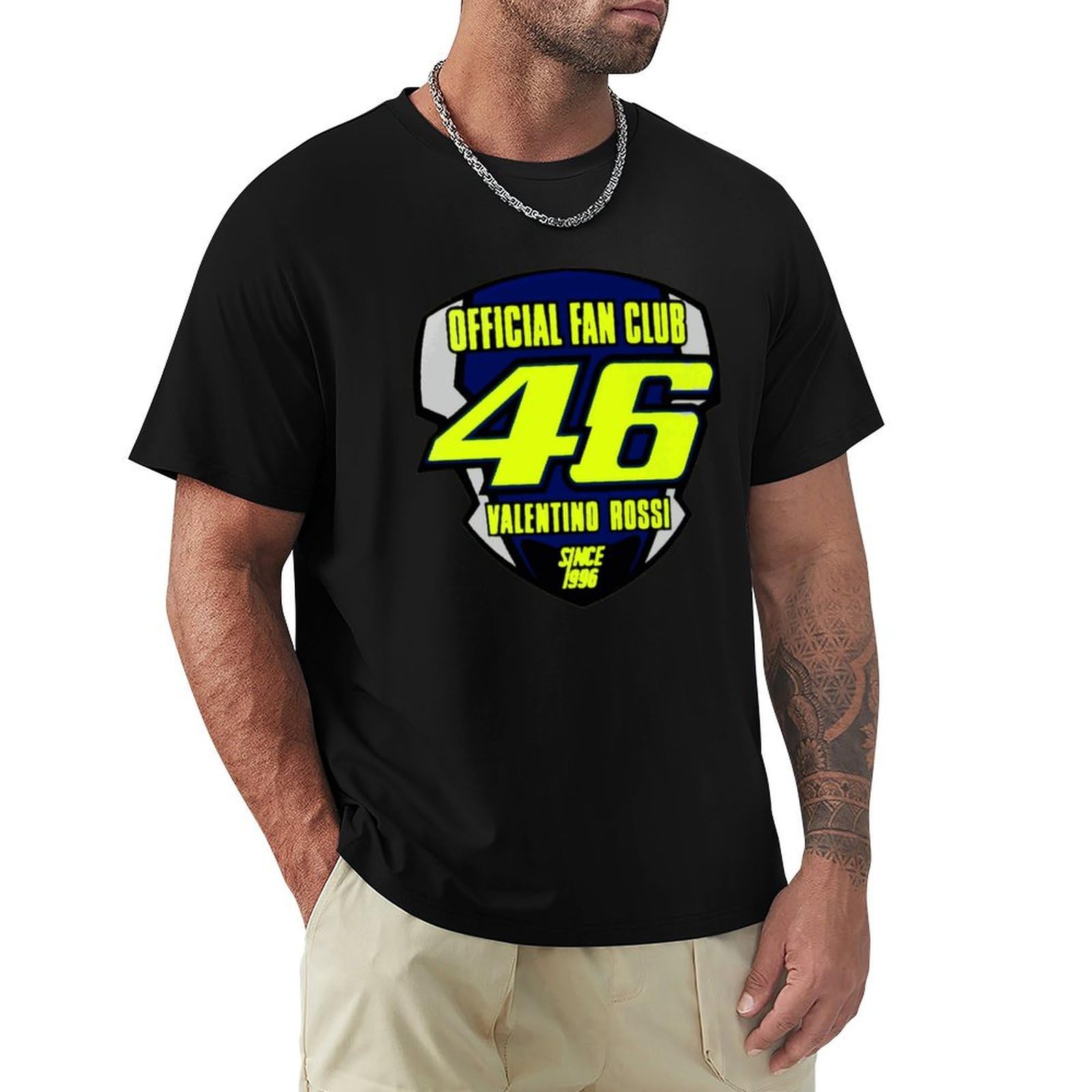 Amazon.co.jp: Tシャツ メンズ バレンティーノ ロッシ VR46 ティー