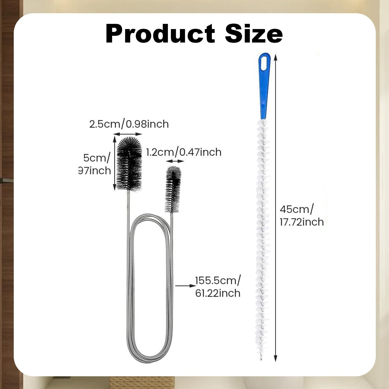 2 PCS Drain Unblocker Tools, Bathroom Pipe Unblocker - Image 2