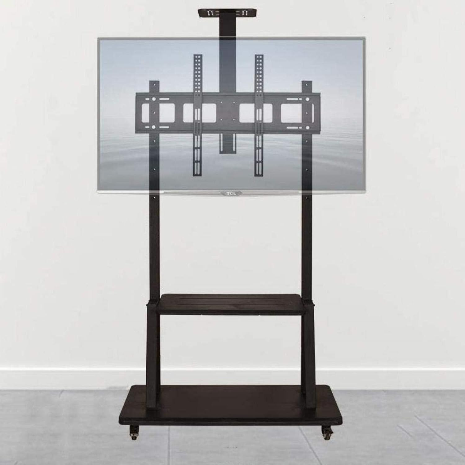 Universal Swivel Table Top TV Stand Stainless Steel TV Floor Pedestal