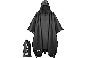 PTEROMY Waterproof Rain Poncho for Adults: Stay Dry and Safe in Any Storm