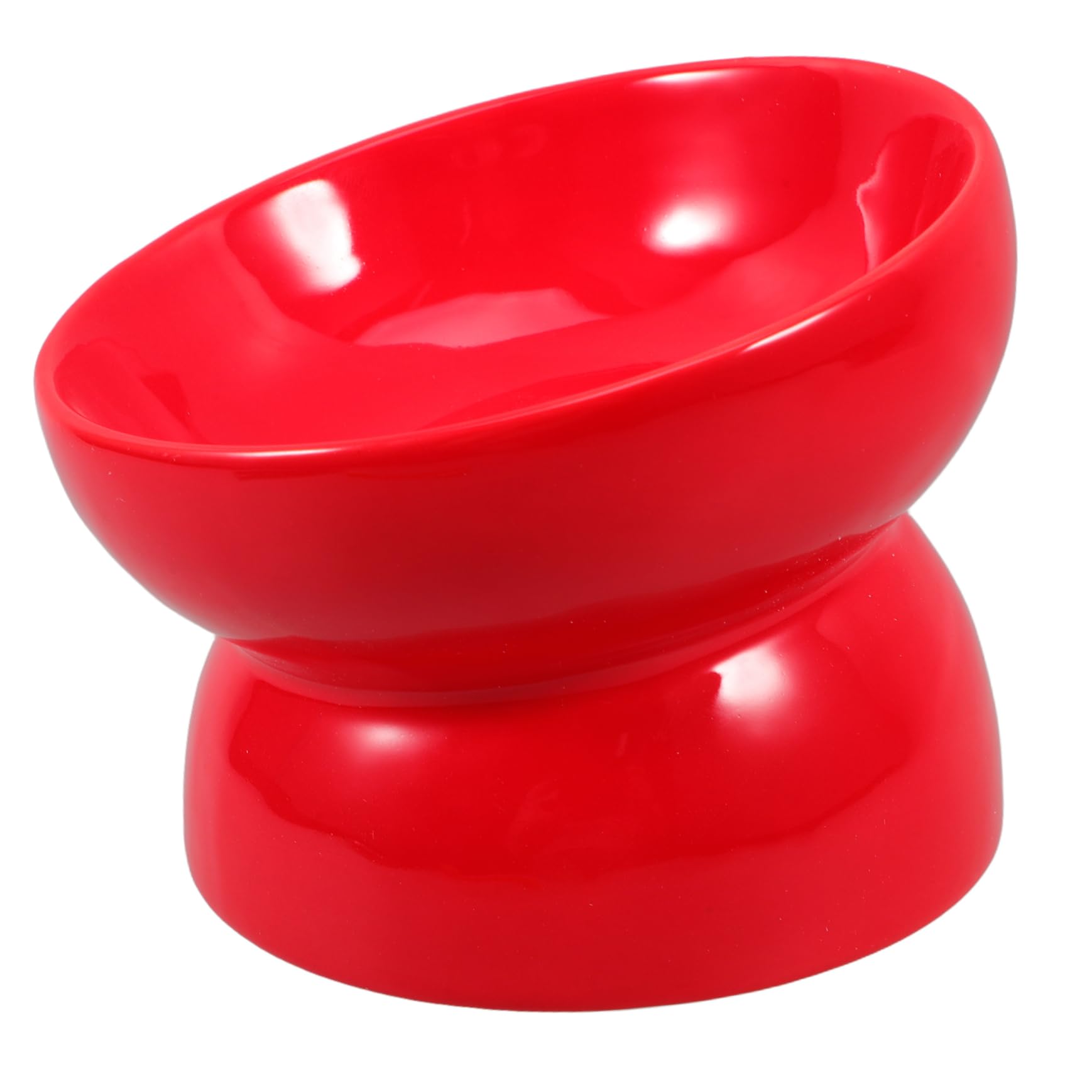 BESTonZON Elevated Pet Food Bowl Ceramic Dog Feeder Wide Mouth Puppy Bowls s Size for Healthy Pet Feeding