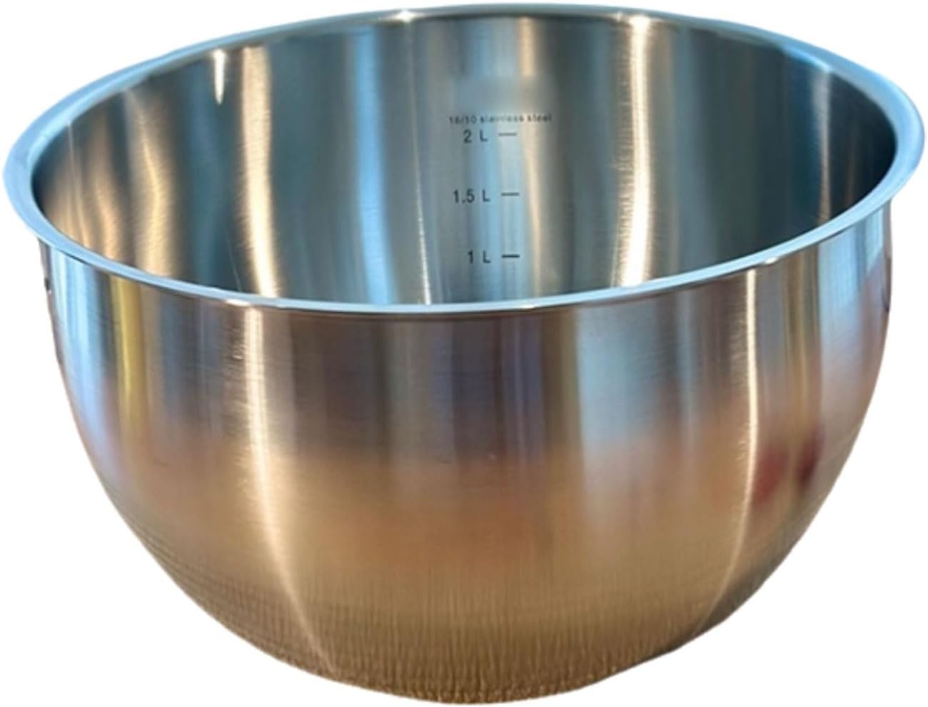 Stackable Stainless Steel Mixing Bowl Kitchen Beat The Eggs Kneading Salad Filling Mixing Bowl Multifunctional With Tick Marks multipurpose(L)