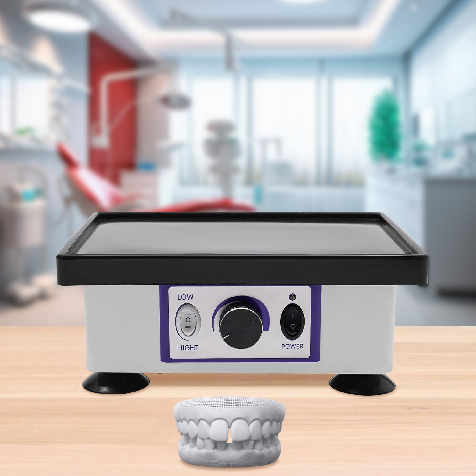 Rüttler Vibrator Gipsmischer Laborgerät Vibrationstisch 150W 220V Zwei Gänge Max Belastung 2kg Perfekt für Labore und Handwerksbetriebe Effizientes Gipsmischen