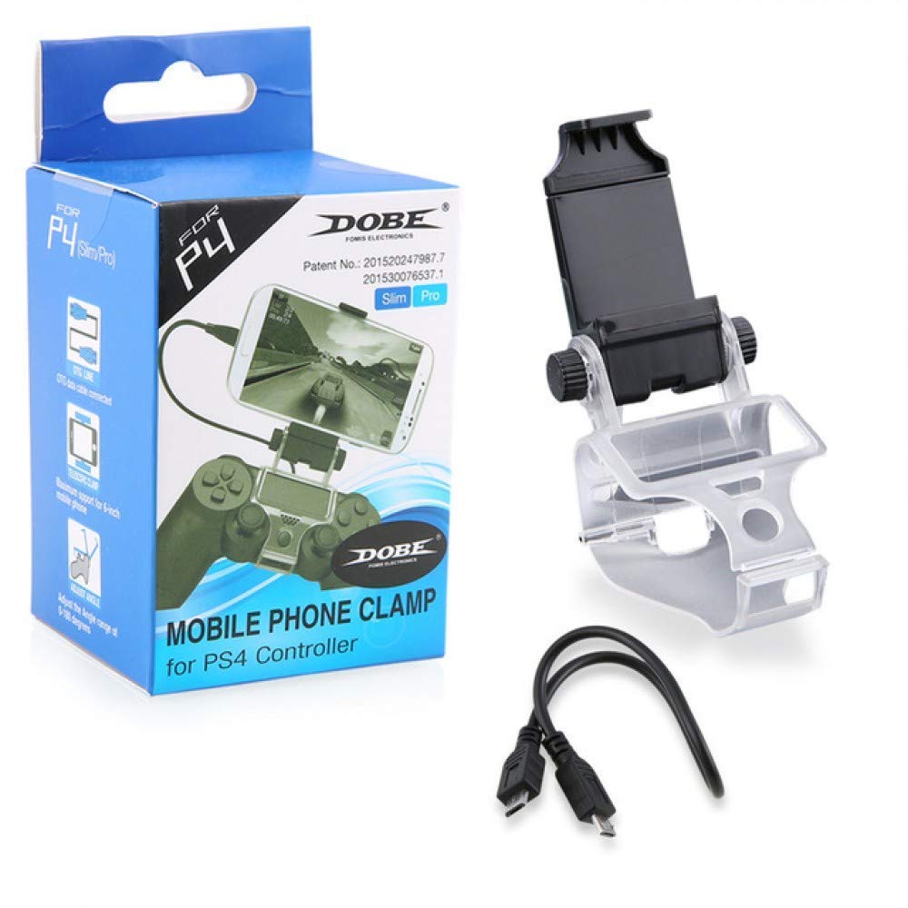 Porro Fino PS4 Controller Mobile Smart Phone Clip Mount Holder Black for Sony PlayStation 4 Dualshock 4 Controller [video game]-image-8
