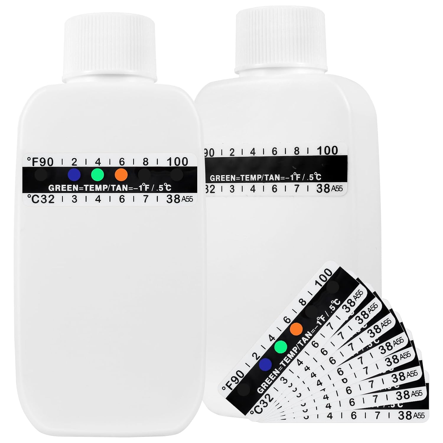 12Pcs Urine Test Complete Kit, with 2Pcs 100ML Translucent Empty Urine