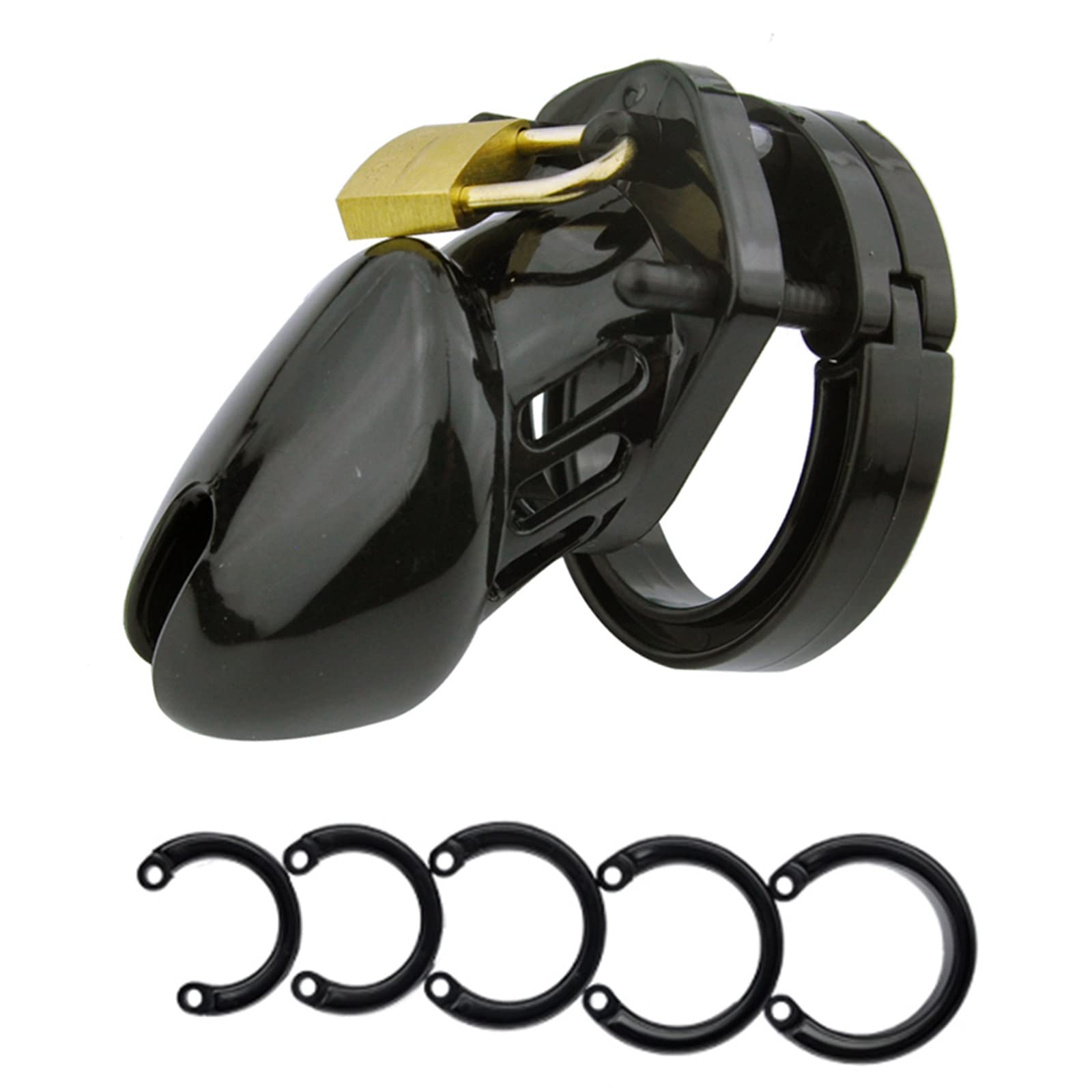 Chastity Cage Male, ABS Cage, Chastity Belt with 5 Ring Cock, BDSM Bondage  Fetish Erotic Sex Toy for Men Extreme, S, Black : Amazon.de: Health &  Personal Care