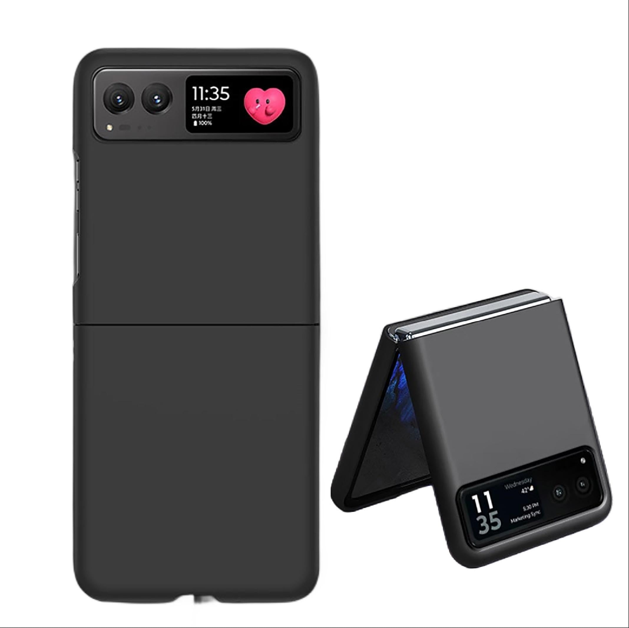 Lustree Back Cover Hard PC Anti-Slide Lightweight Protective Hard Black Phone Case Cover for Motorola Razr 40 -Black (B0D5DB8JNT) Amazon Price History, Amazon Price Tracker
